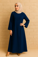 Midnight Elegance Premium Navy Abaya