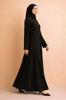 Midnight Elegance Premium Black Abaya